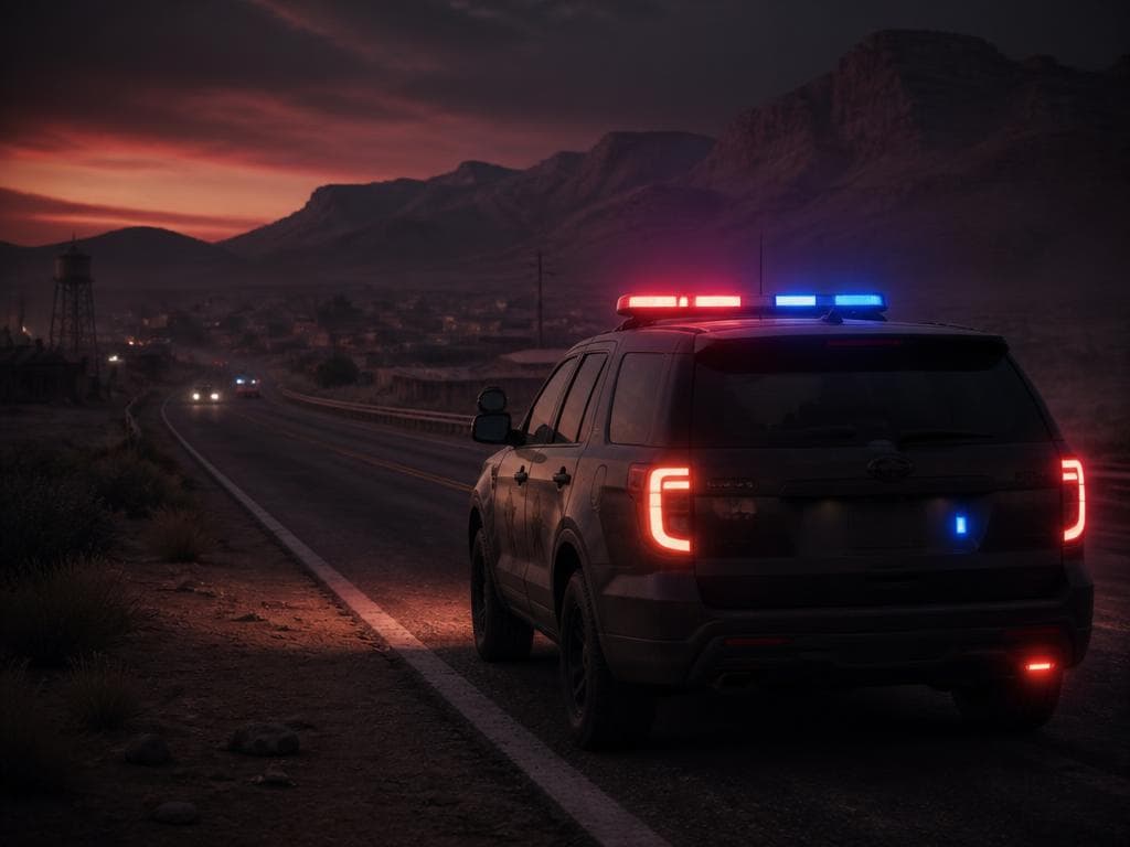 Blaine County Sheriff's Office at night